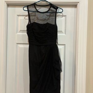 Vera Wang Black Backless Dress